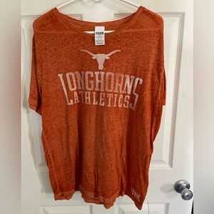 PINK Victoria’s Secret Texas TX Longhorns UT College Football Tee MEDIUM EUC